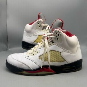 Nike Air Jordan 5 Retro Fire Red Silver Tongue 2020 Mens Basketball Shoe SZ 13